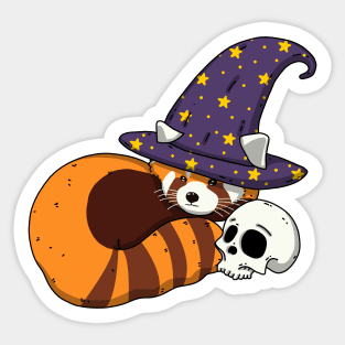 Wizard Red Panda Sticker